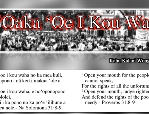 “E ʻOaka ʻOe I Kou Waha” January 18, 2023