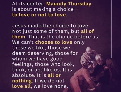 Reflection for Maundy Thursday
