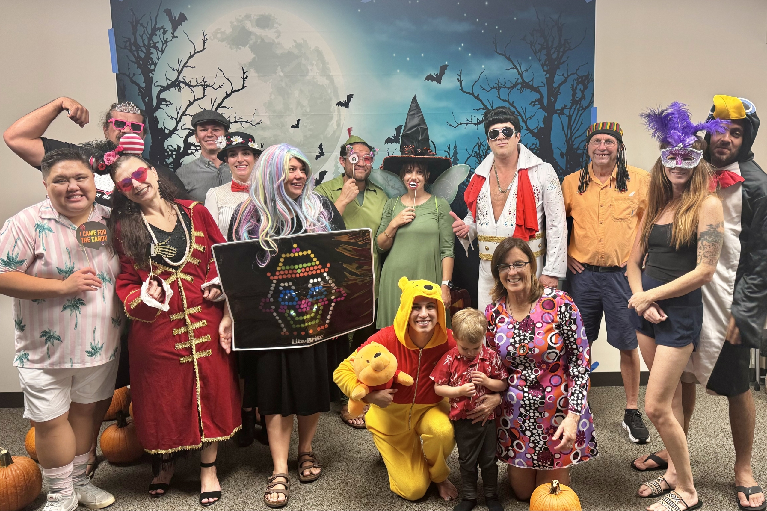 youngish adults group photo halloween 2024-10-19