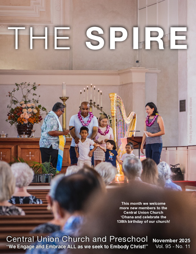 November 2025 Spire cover of new members in worship