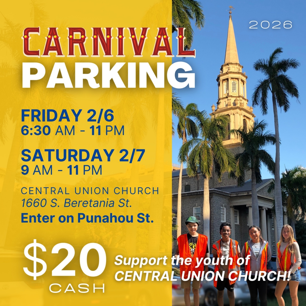Carnival Parking on February 6 and 7, 2026 at Central Union Church for $20