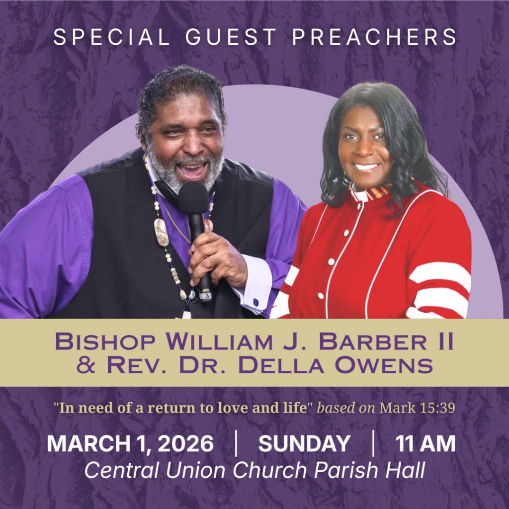Special guest preachers Bishop William Barber and Rev. Dr. Della Owens