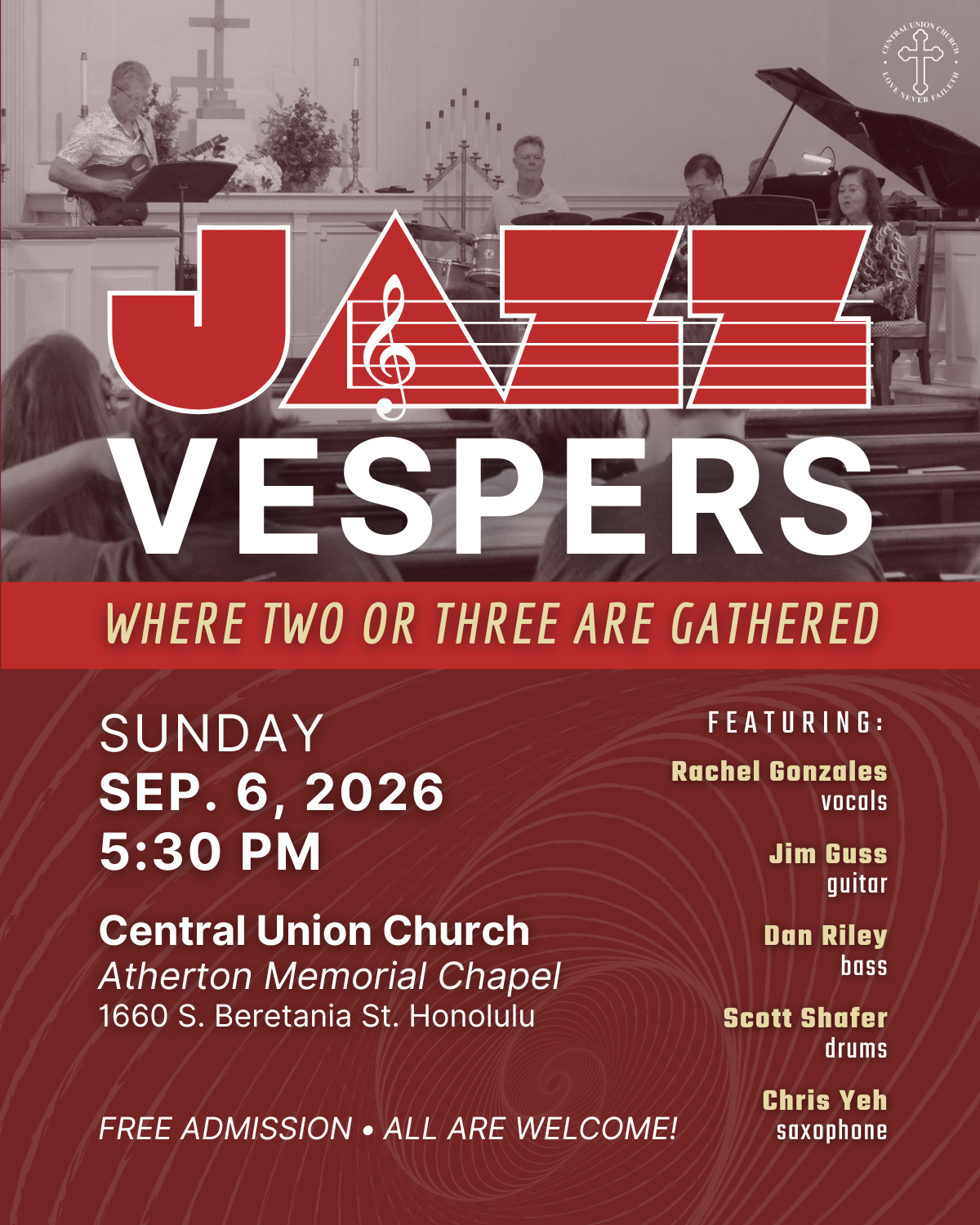 Jazz Vespers September 2026