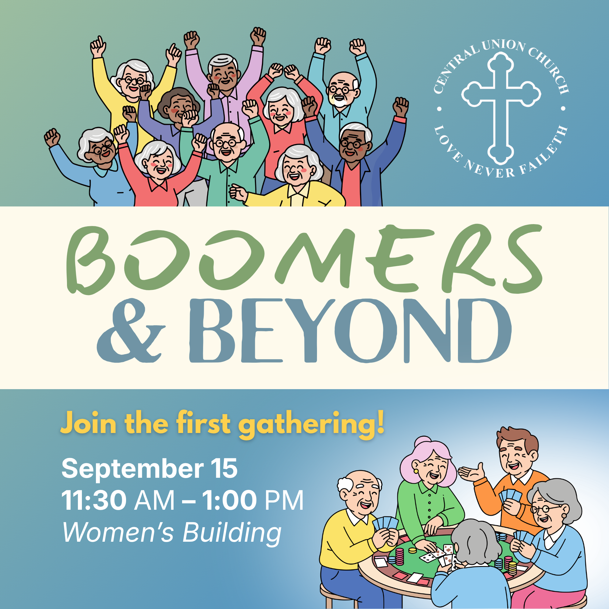 Boomers and Beyond first gathering on September 15