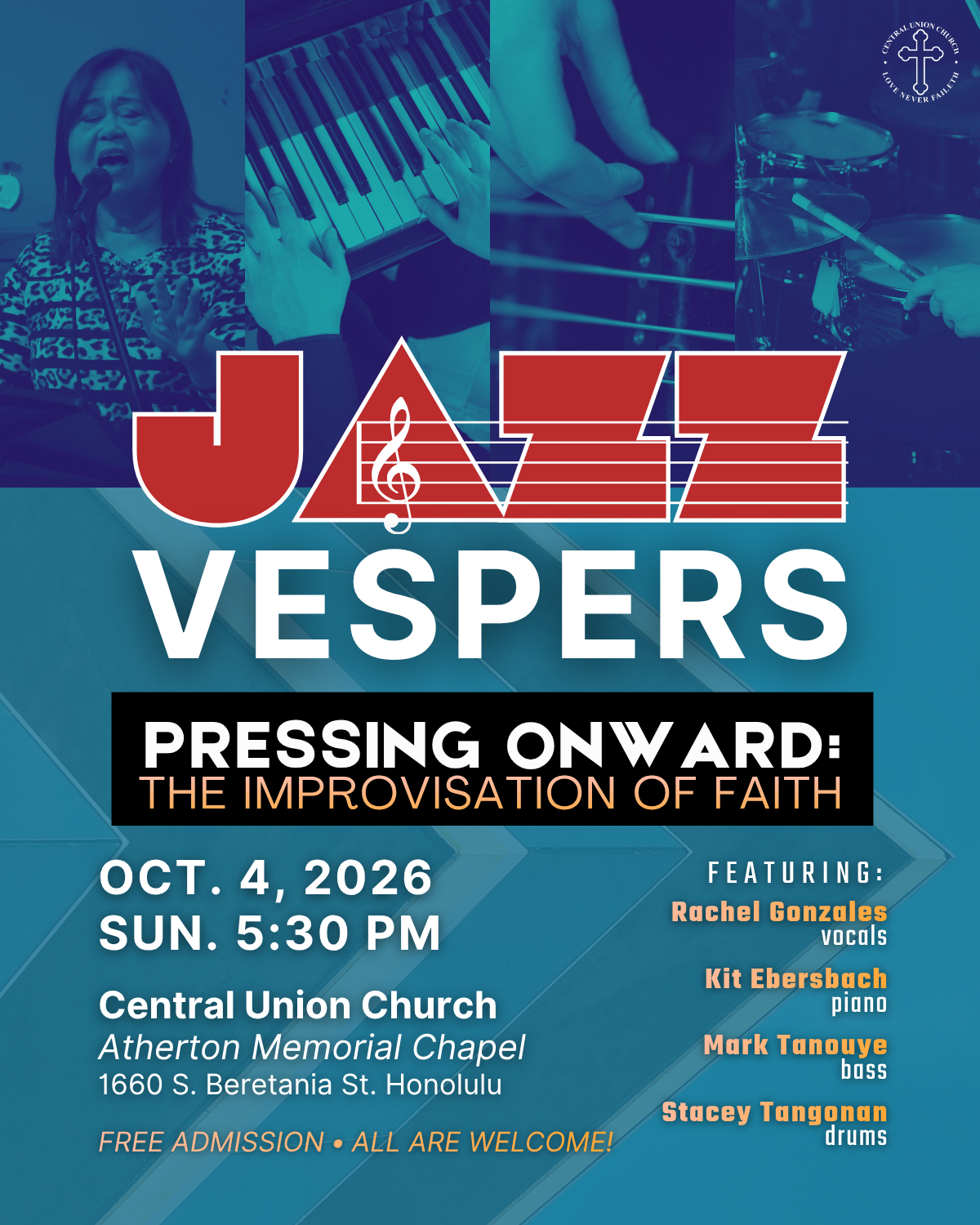 Jazz Vespers on October 4, 2026