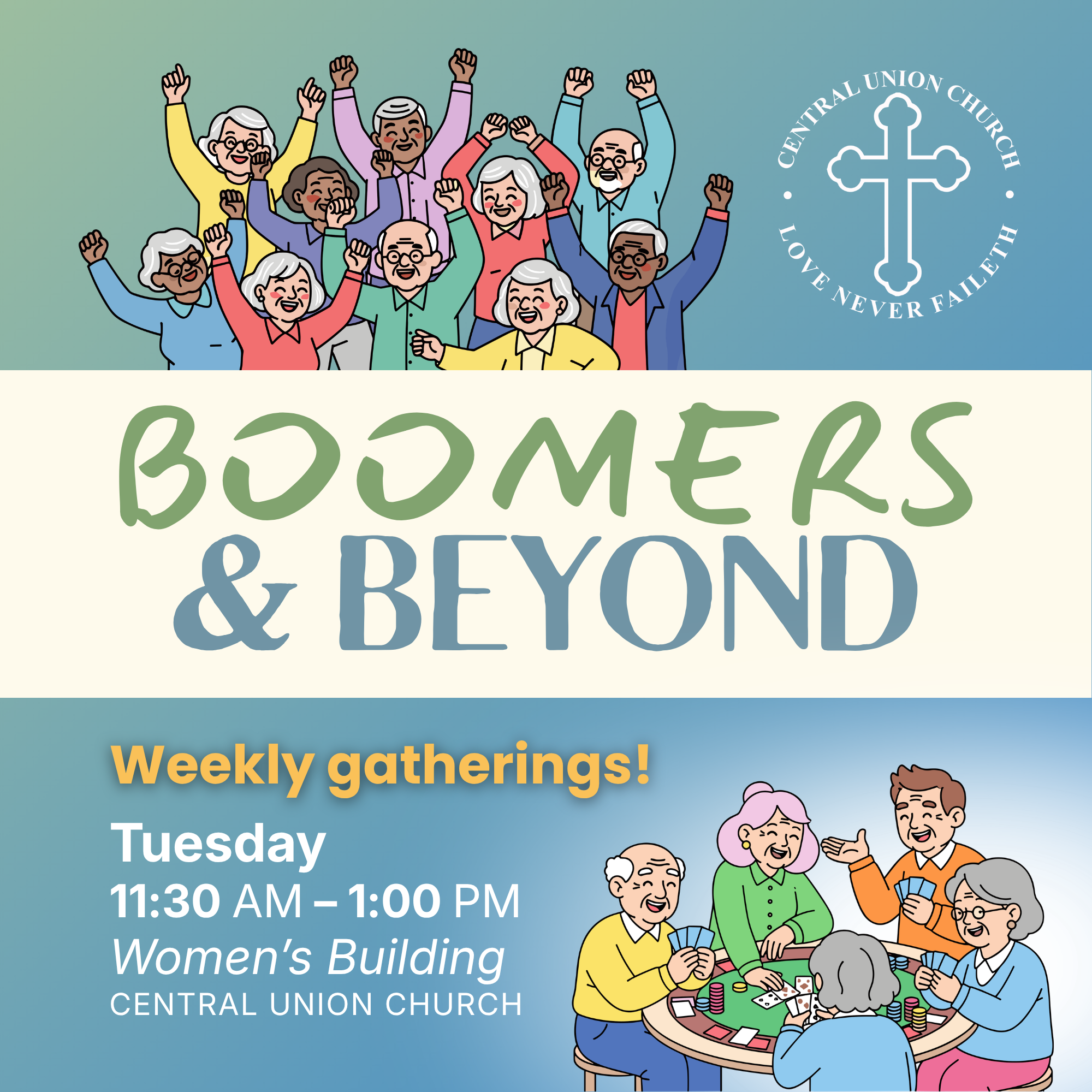 Boomers & Beyond weekly gatherings